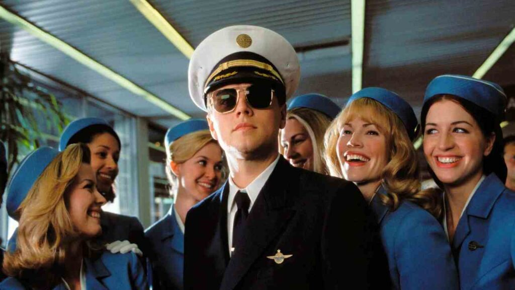 Catch me if you can Leonardo DiCaprio as Frank Abagnal.  Movies and TV series Coming To Netflix in October 2023.