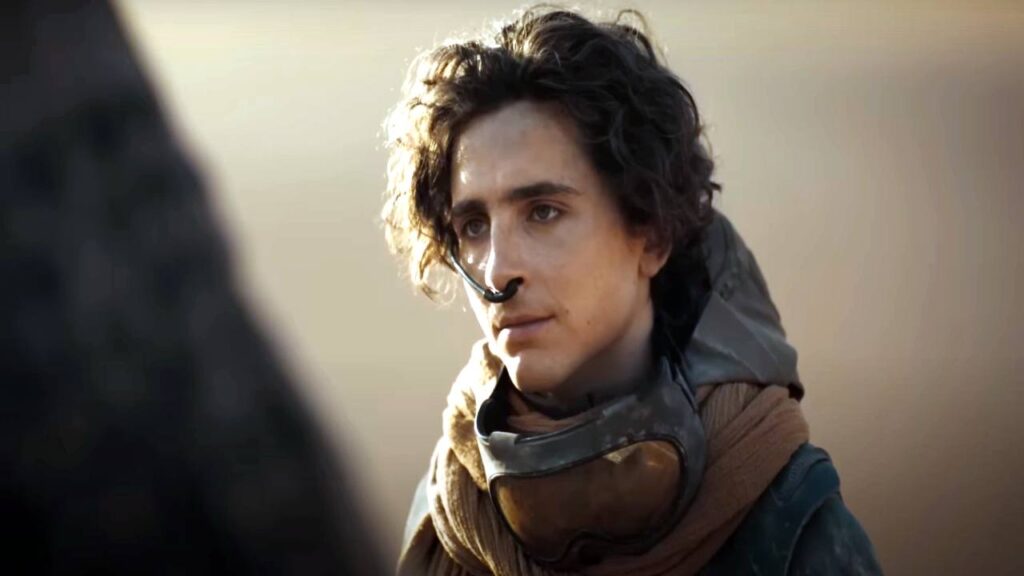 Dune Timothee Chalamet as Paul Atreides. Movies and TV series Coming To Netflix in October 2023.