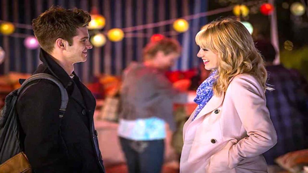 The spider Man 2 Andrew Garfield as Peter Parker A.K.A Spider MAn and Emma Stone as Gwen Stacy. Movies and TV series Coming To Netflix in October 2023.